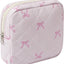 Bolsa maquillaje algodón acolchada con compartimentos