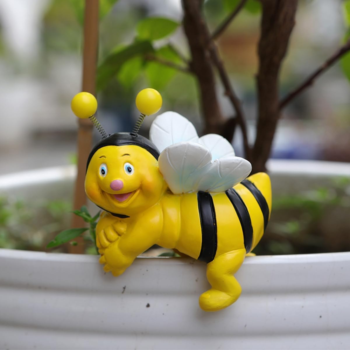 2 Pzas Abrazaderas Abejas para Macetas Decorativas