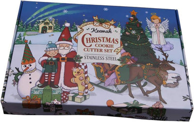 Set 7 cortadores galletas navidad acero inox