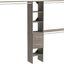 Kit organiz. armario madera 3 barras estantes cajones gris
