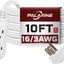 Cable extensión enchufe plano 16/3 SPT-3 13A 10pies blanco
