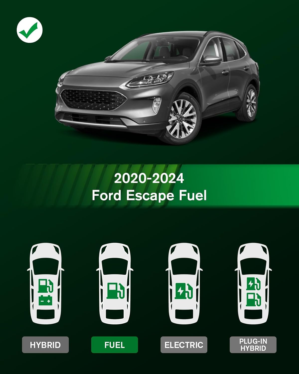 Alfombrillas Ford Escape no híbrido set completo TPE