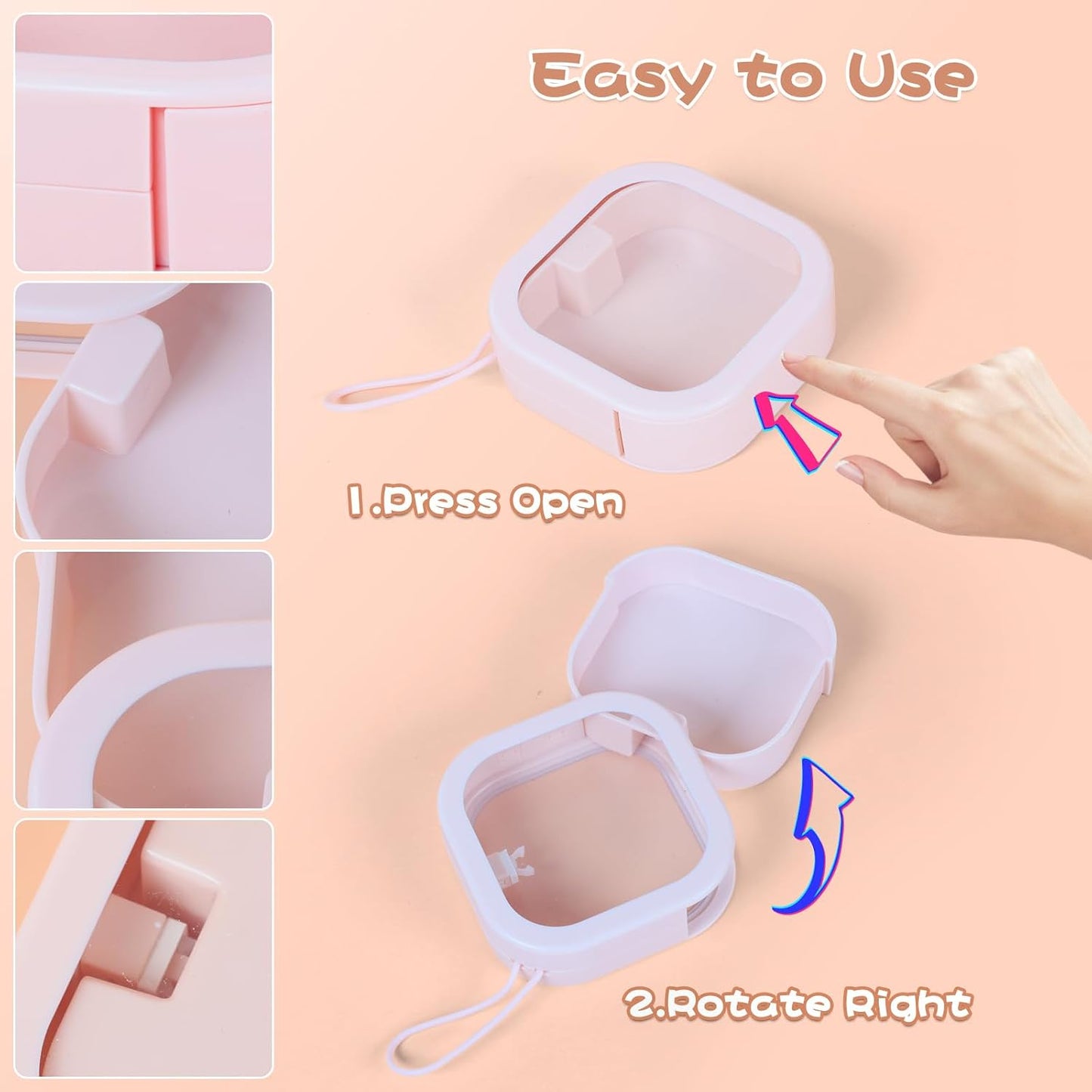 Organiz. ligas cabello soporte accesorios pequeños