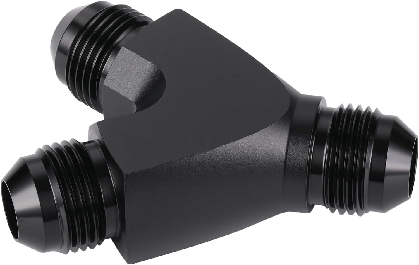 Unión adaptador 8AN aluminio negro