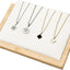 Soporte joyas bambú para aretes collares y cadenas