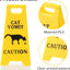 2 Letreros Vómito Gato Decoración Escritorio Divertida