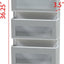 Organiz. puerta 4 bolsillos transparentes gris