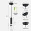 Lámpara colgante LED regulable para cocina y sala 6W pack 3