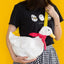 Bolso bandolera felpa pato lindo suave kawaii mujer