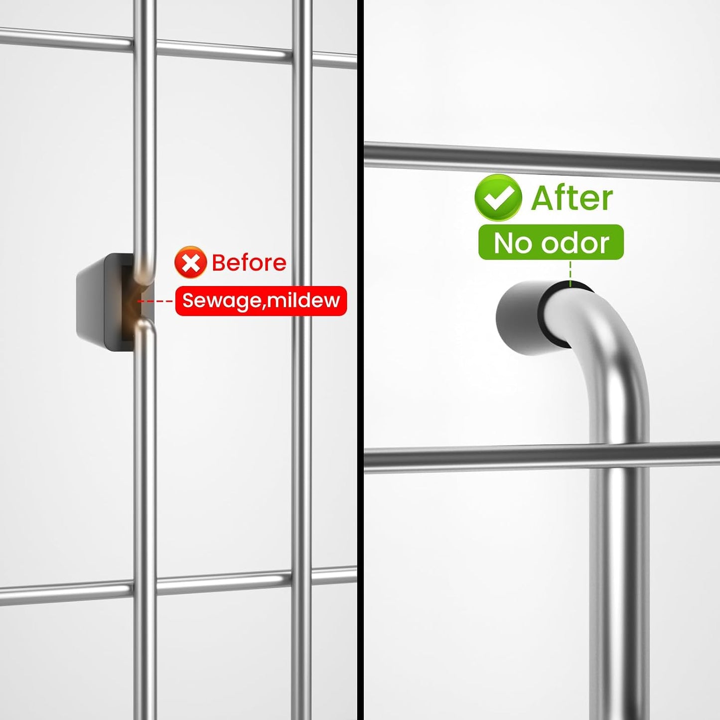 Rejilla fregadero acero inox 304 drenaje trasero
