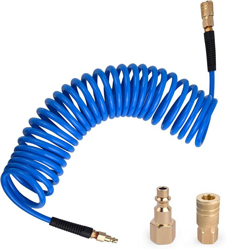 Manguera aire 1/4pulg x25ft poliuretano 300PSI azul