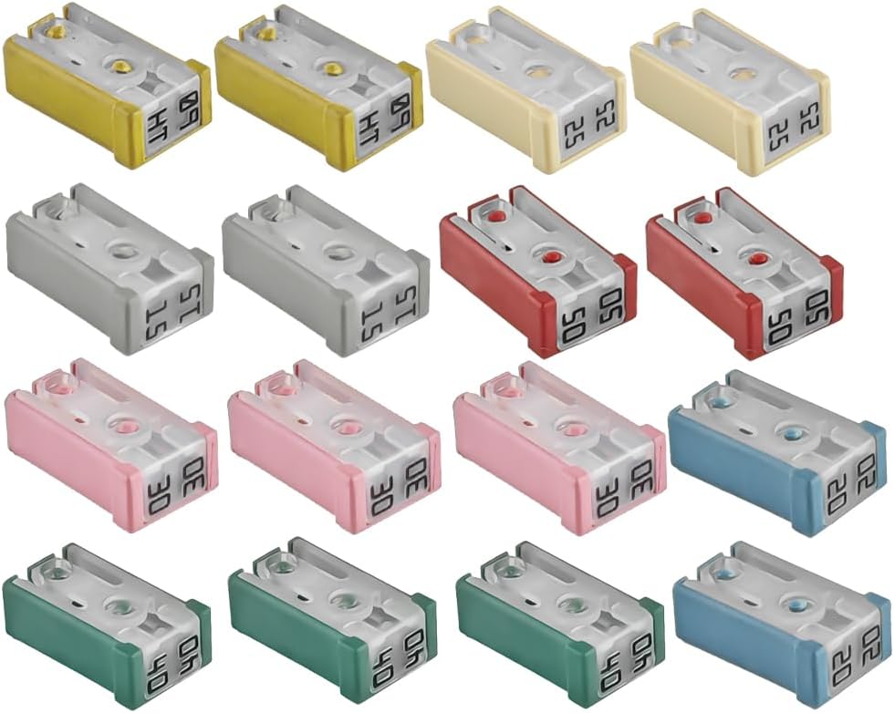 Kit fusibles automotriz 16 pzas 15A-60A universal