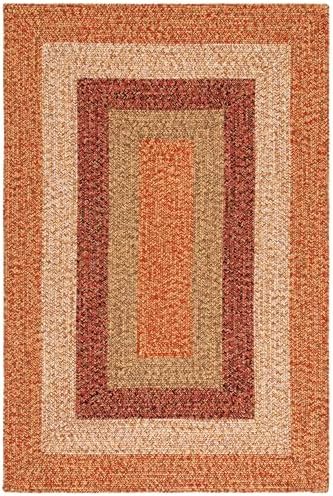 Alfombra exterior lavable trenzada 3ft cuadrada reversible