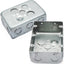 Caja eléctrica metal 5.8x4.1" 6-TKO y KO lateral