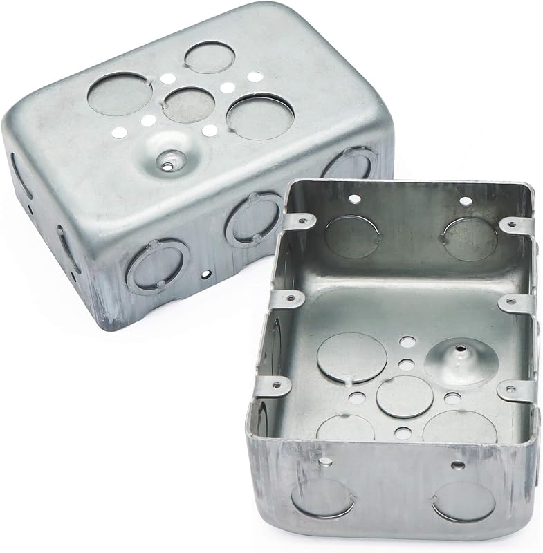 Caja eléctrica metal 5.8x4.1" 6-TKO y KO lateral