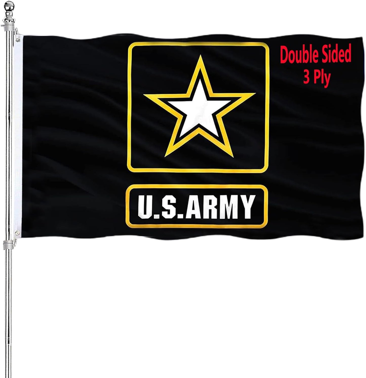 Bandera militar EE.UU. 3x5 poliéster 200D duradera