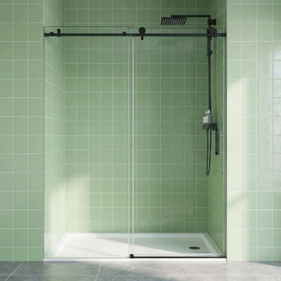 Puerta ducha sin marco 44-48pulg x76pulg vidrio templado