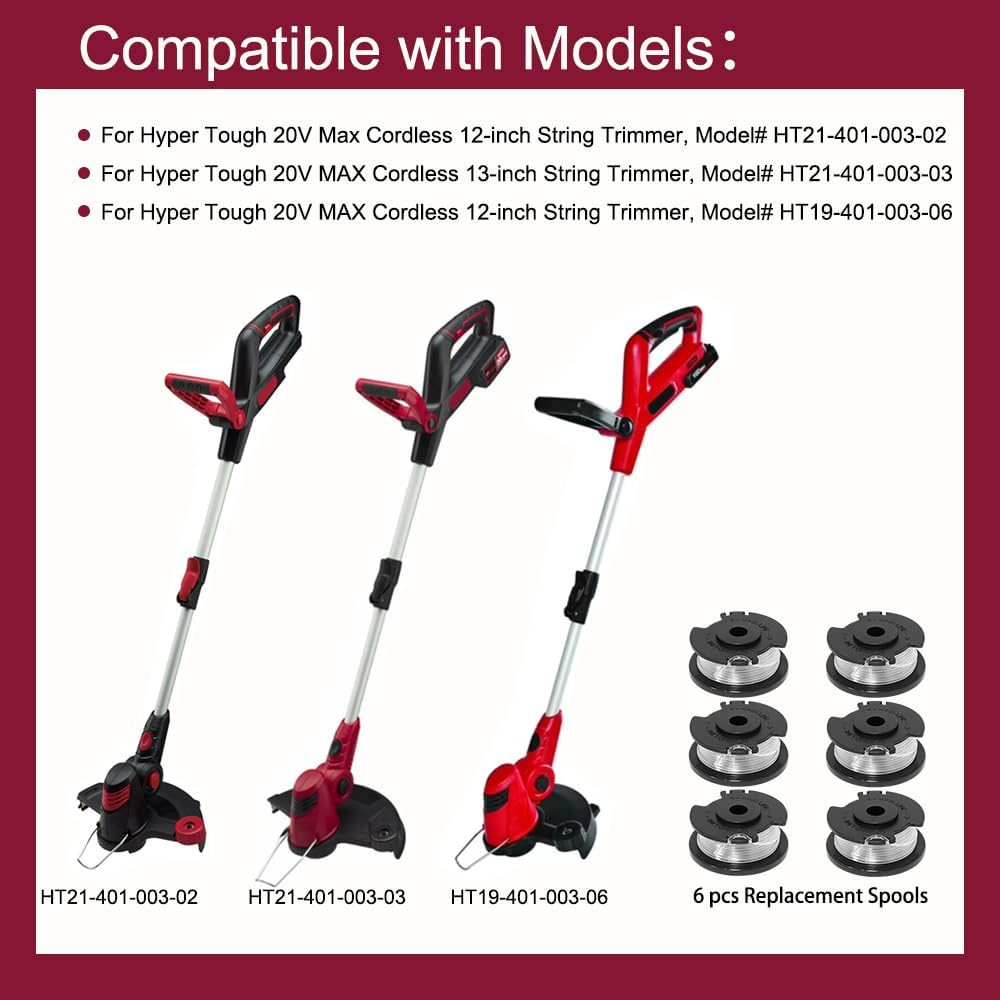 Carrete repuesto Hyper Tough K1018 20V LawnMaster CLGT2410H