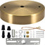 Kit toldo luz dorado placa techo 4.7 UL vintage lámpara colgante
