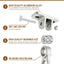Kit 8 ganchos plateados para columpio patio interiores