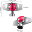Rociador metal ajustable 360 grados jardín 3 pzas rojo
