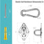 Kit accesorios vela sombra 80 pzas acero inox 304 5"