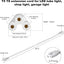 Cable extensión T5 T8 3 ft conector hembra doble 8 Pzas