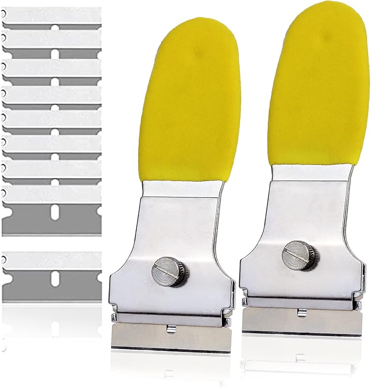 Raspador multiusos paquete 2 con 10 cuchillas para estufa vidrio
