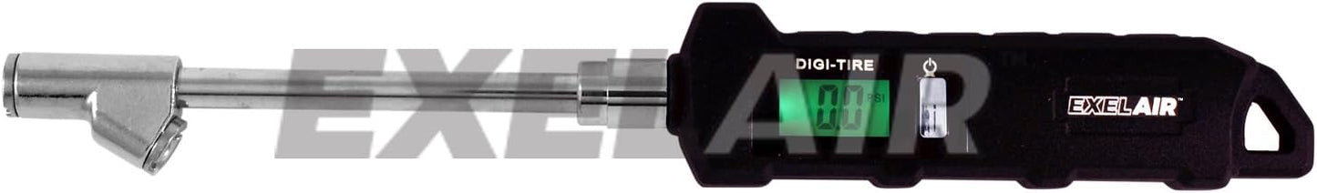 Calibrador digital doble cabezal aire giratorio Negro/Plata