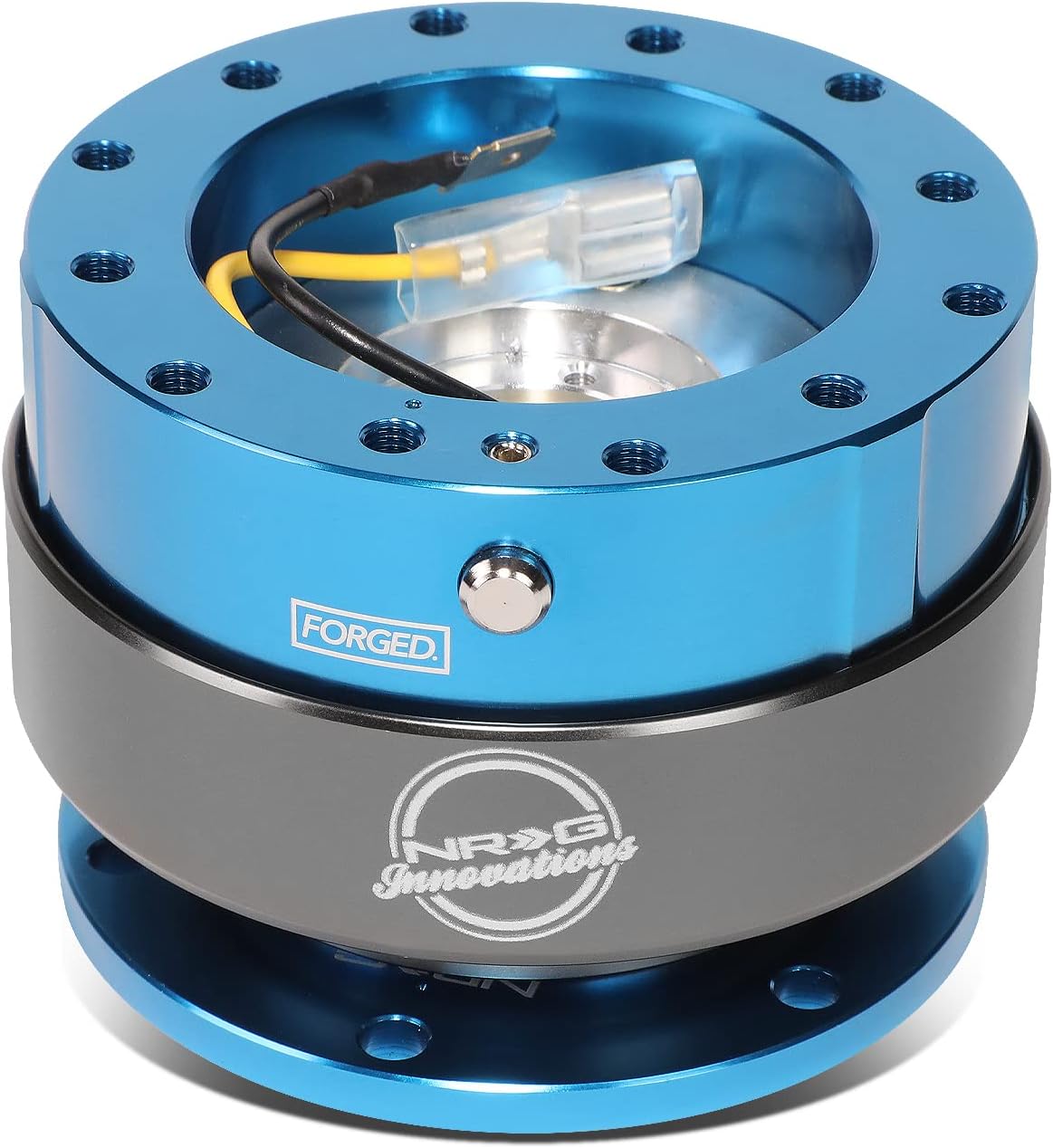 Kit adaptador volante aluminio 6 pernos hub gen 2.0 azul