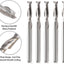 Brocas CNC vástago 1/8 pulg fresadora 1/16 pulg carburo 2 flautas