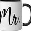 Taza Cerámica para Casados Negro/Blanco
