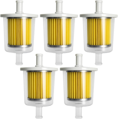 5 Filtros Combustible 3/8" para Tractores y Motores