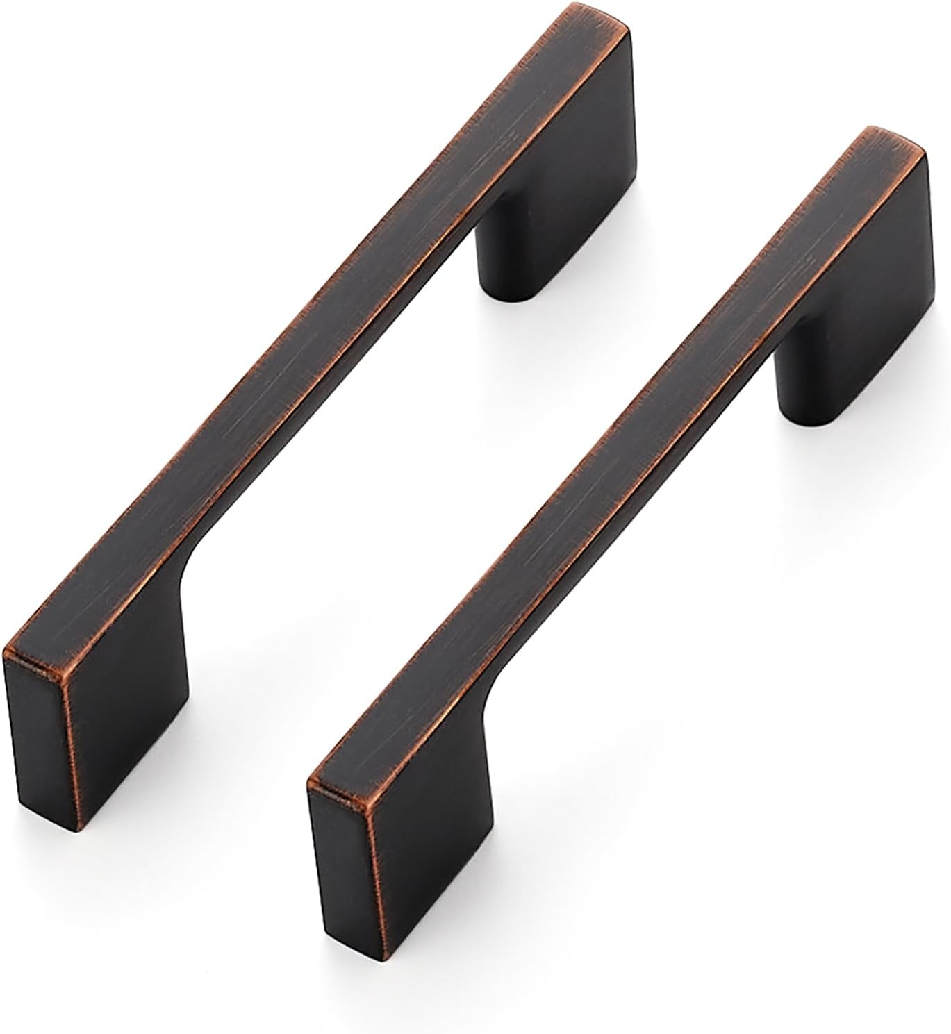 10 Manijas Cocina 3pulg Bronce Aceitado Sólidas
