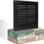 Cubierta ventilación plástico negro 4.5x4.5" 10 Uds