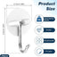 24 Ganchos Plástico Autoadhesivos Blancos Impermeables Utensilios