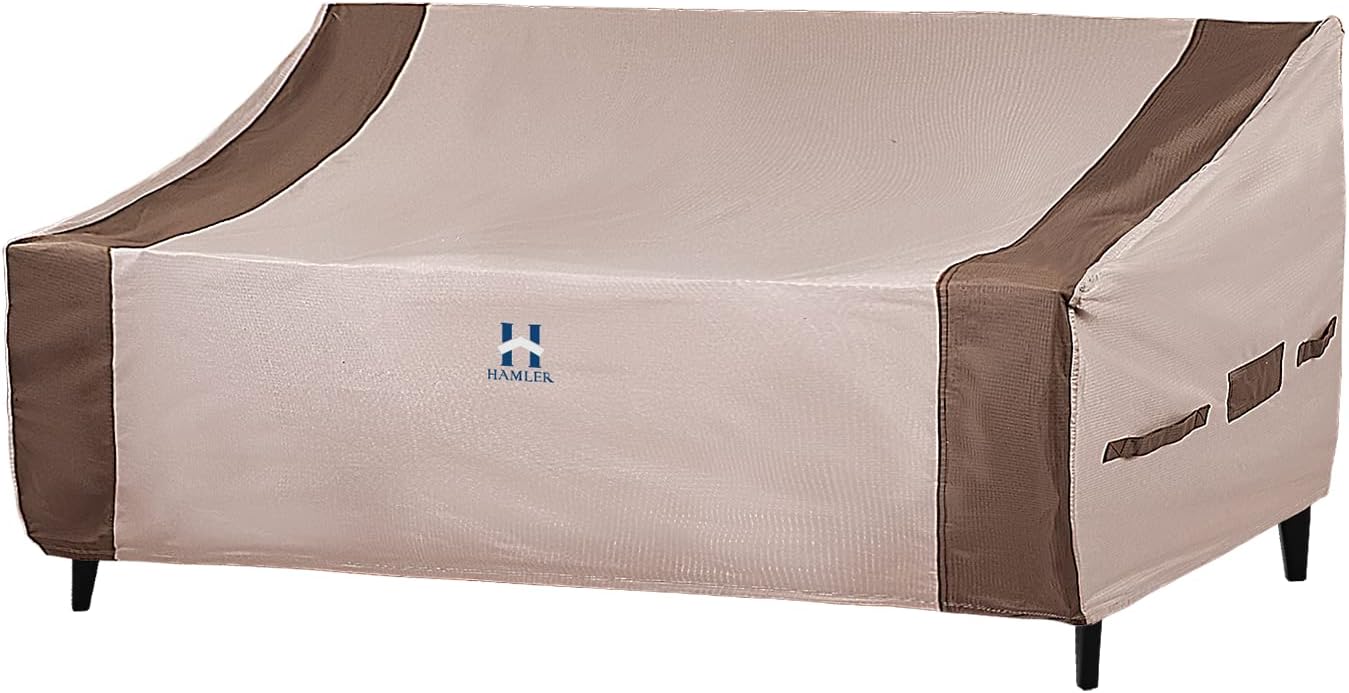 Funda sofá exterior impermeable 79x37x24" marrón