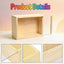 2 Cajas Madera Sin Terminar 7.9x5.9x2.7" Rectangulares