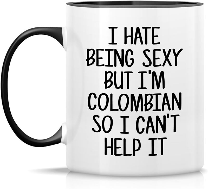 Taza cerámica 11oz para colombianos regalo cumpleaños