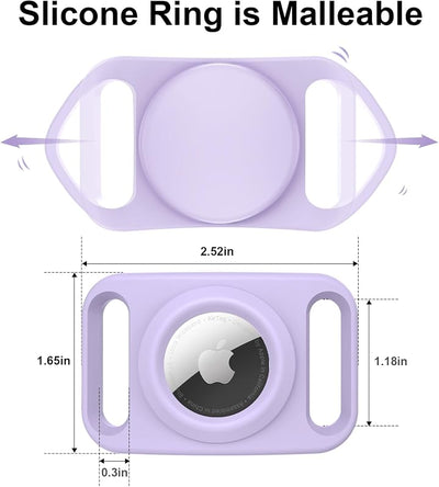 Soporte Airtag para collar perro impermeable 2 unidades