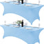 2 Manteles Elastano Universal 8x4x6ft Color Niebla Azul
