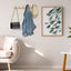 Perchero madera pared 6 ganchos clavos elegante