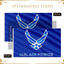 Bandera Fuerza Aérea EE.UU. 3x5" 3 capas con ojales
