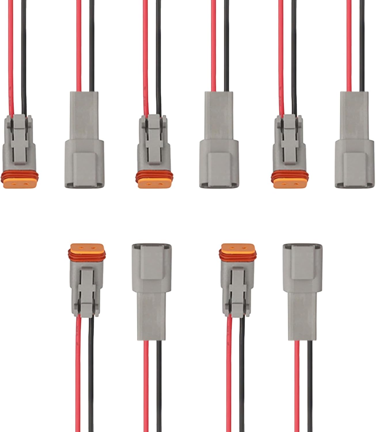 Conectores Deutsch 2 pines impermeables para auto y barco