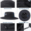 Sombrero sol XL XXL impermeable ala ancha ajustable senderismo