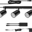 Iluminación riel enchufable con focos flexibles cocina sala