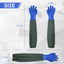 Guantes químicos impermeables reutilizables 28pulg