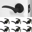 Manija puerta privacidad negro set 6 dormitorio baño
