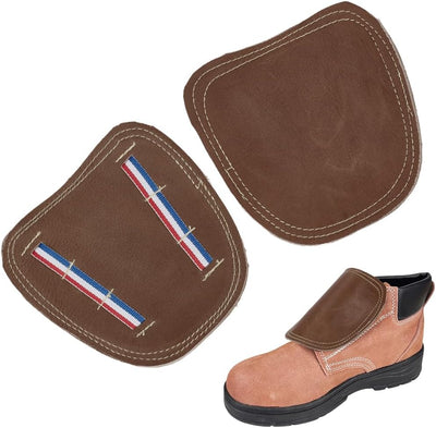2 Fundas Cuero Vaca Protector Botas Soldadura Resistente Calor