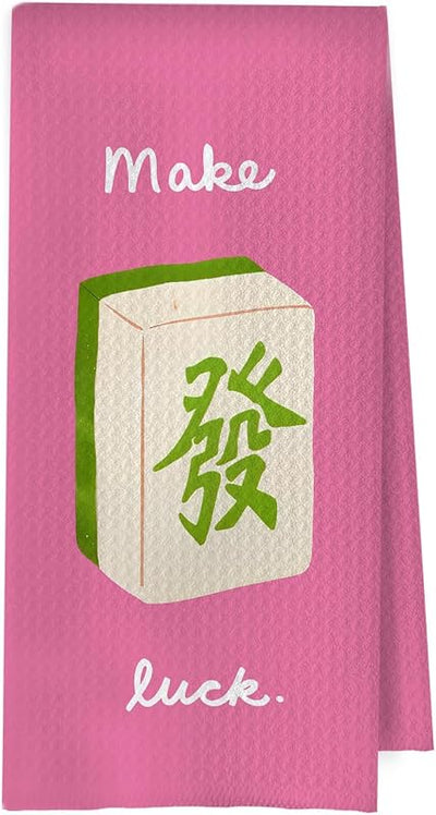 Toalla cocina decorativa tejido gofre estilo preppy 16x24pulg